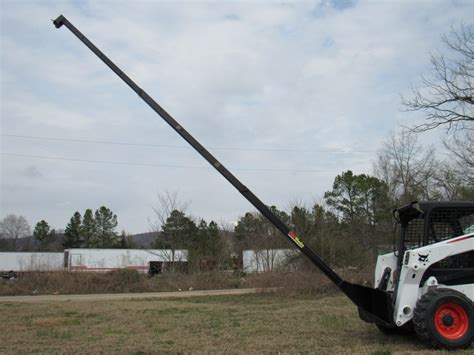 gin pole for skid steer|skid steer boom pole.